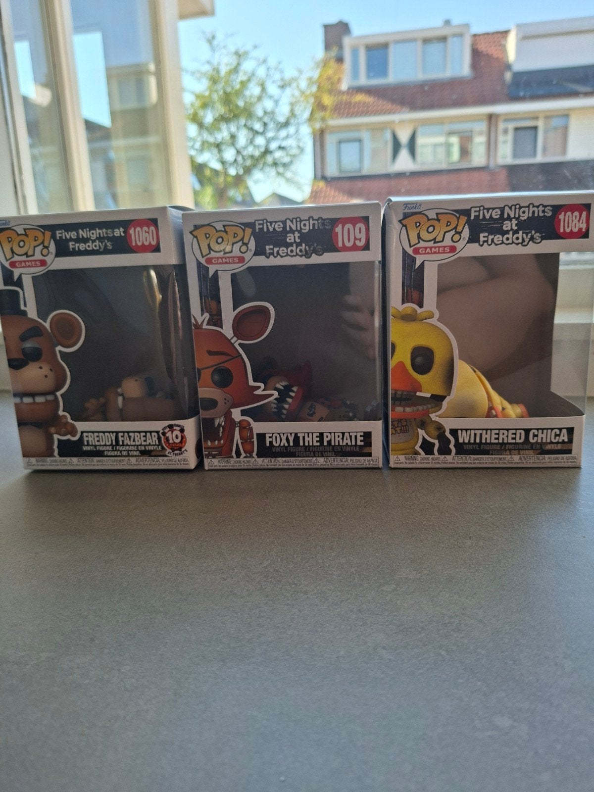 5 nights at freddy's funko pops,freddy,foxy,chica5 nights at, Ophalen of Verzenden, Zo goed als nieuw