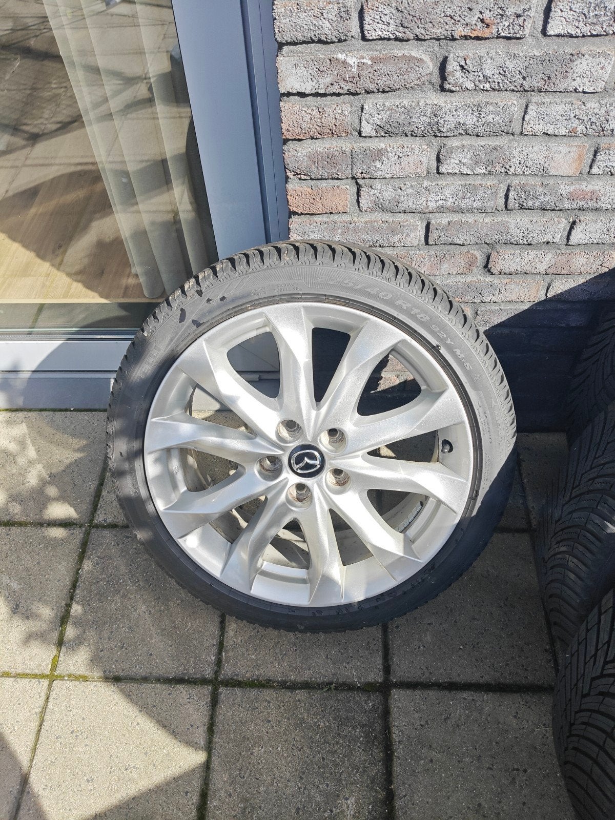 Mazda 18 inch velgen met Pirelli All Season banden, Ophalen, 18 inch, Gebruikt, Banden en Velgen