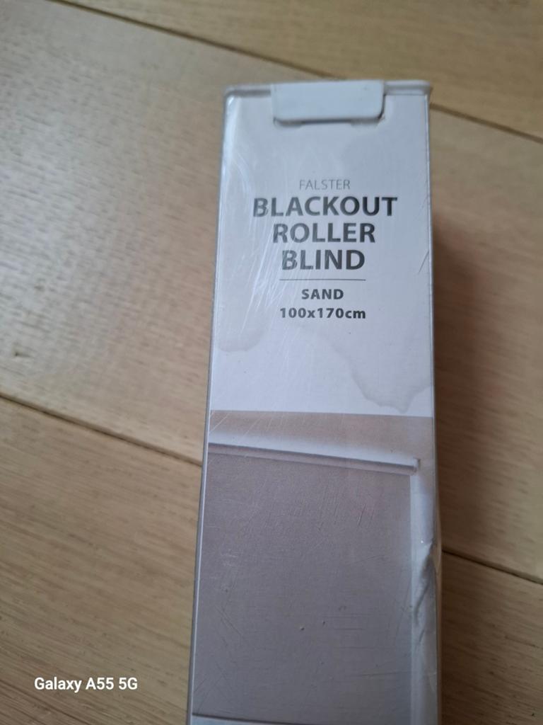 Black out roller blind 100x170 sand, Huis en Inrichting, Stoffering | Gordijnen en Lamellen, Ophalen, Overige kleuren, 50 tot 100 cm