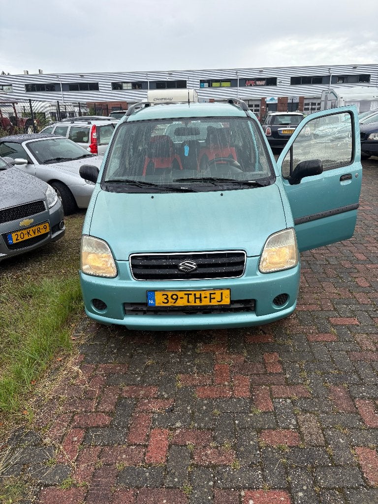Suzuki Wagon R+ 1.2 2006 Groen 4 deurs hoge instap, Auto's, Voorwielaandrijving, Stof, 40 €/maand, 4 cilinders