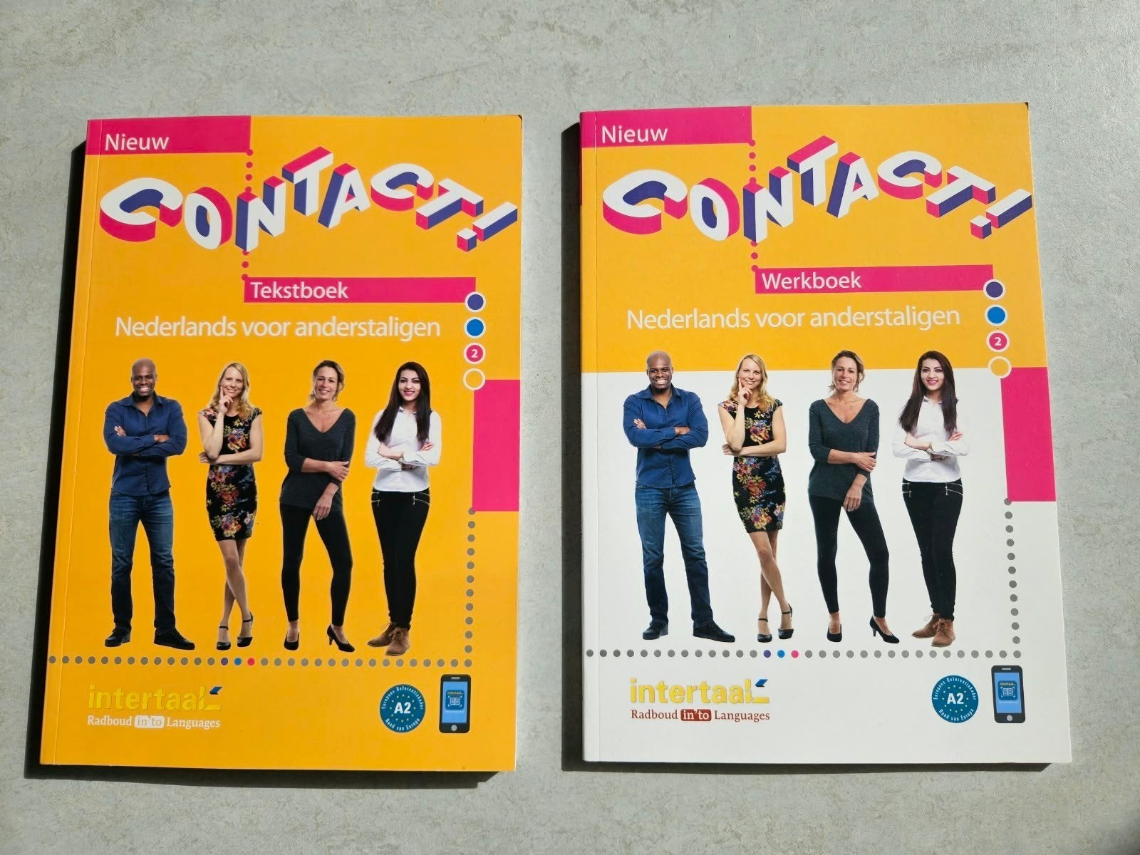 Contact! Nederlands voor anderstaligen nieuw 2 niveau A2, Niet van toepassing, Ophalen of Verzenden, Zo goed als nieuw, Annemarie Cornax
