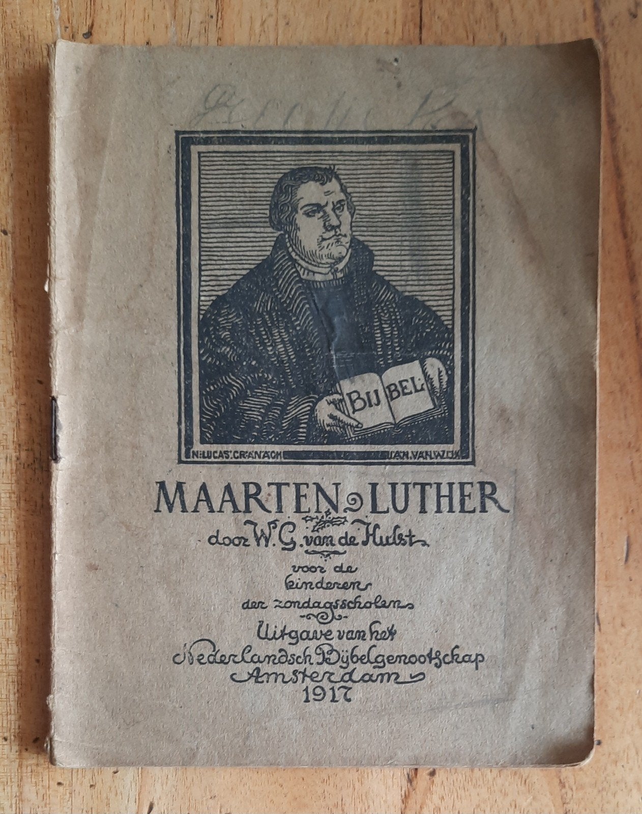 Maarten Luther - W.G. van de Hulst (1917) met gravures., Ophalen, Gelezen, W.G. van de Hulst