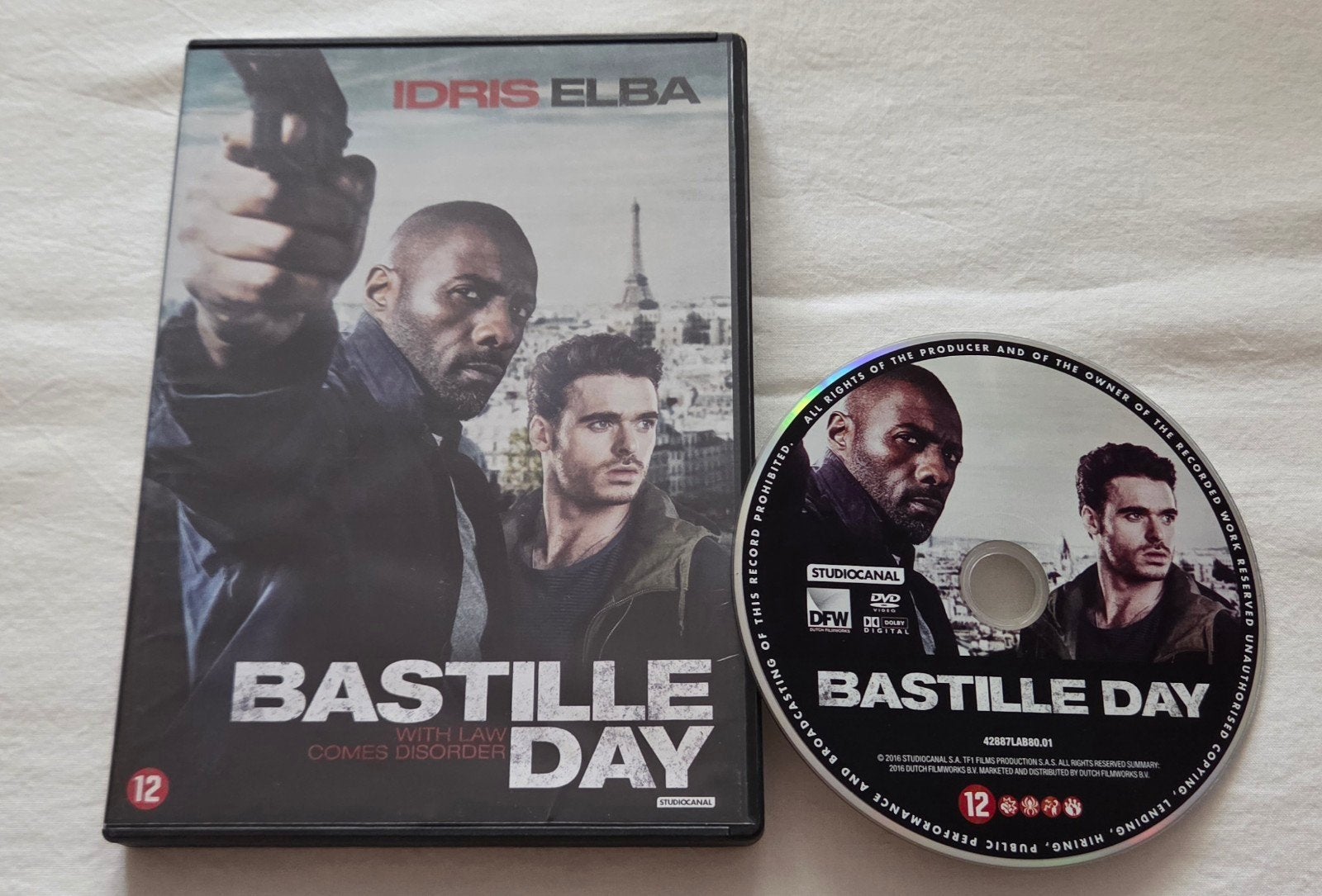 Bastille Day Dvd Actie, Vanaf 16 jaar, Ophalen of Verzenden, Zo goed als nieuw