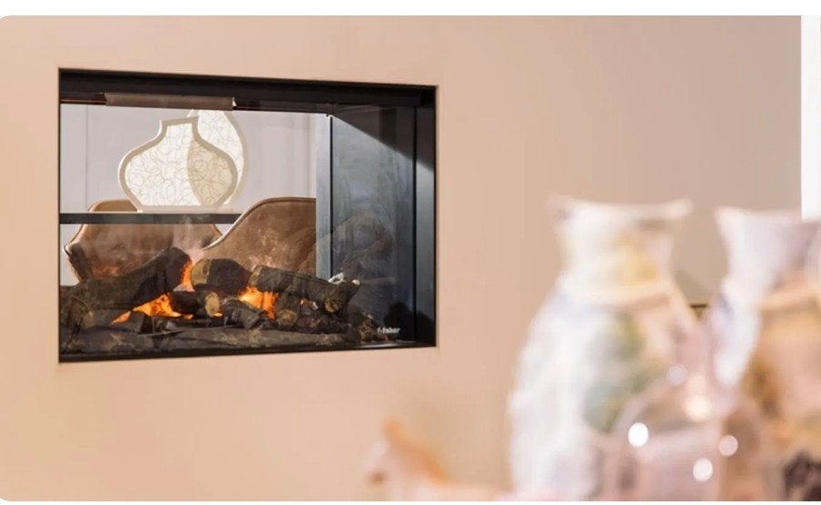 Faber e-Matrix Heat 800/500 doorkijkhaard - tunnelhaard, com, Huis en Inrichting, Haarden, Ophalen, Inbouwhaard, Gashaard