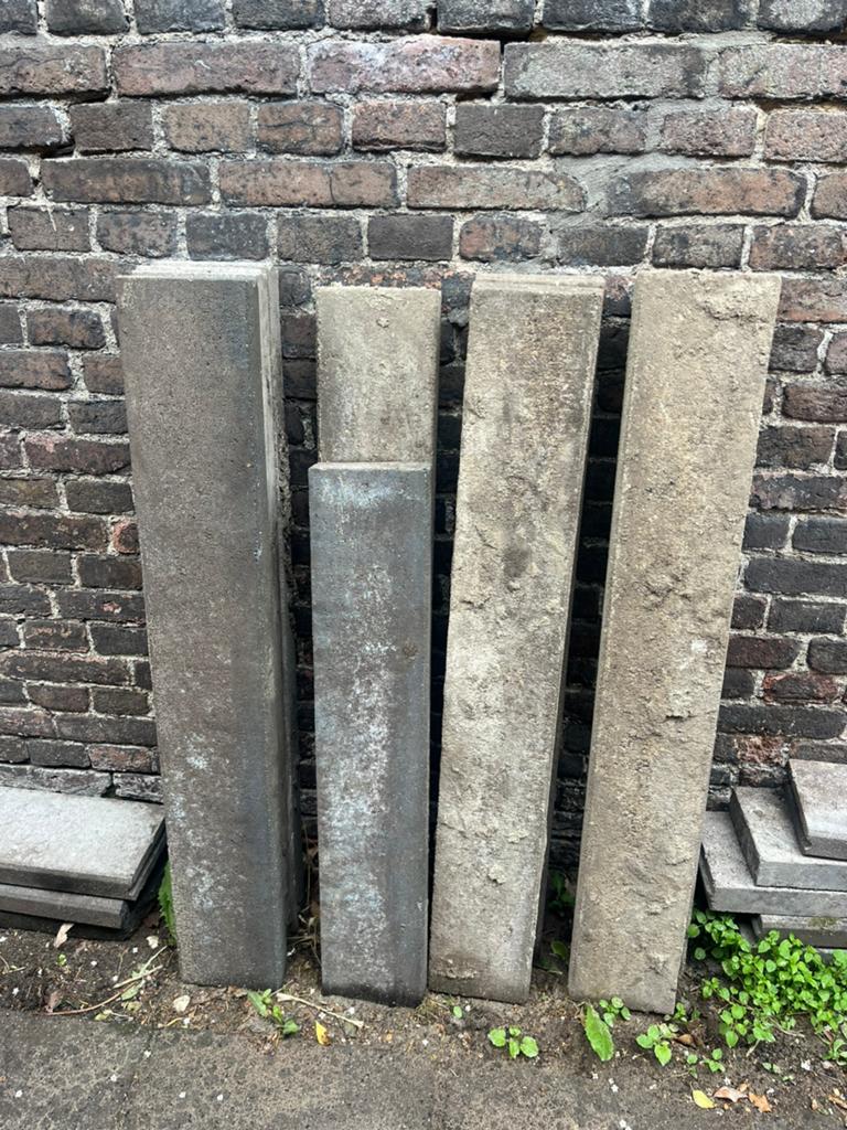 Gratis opsluitbanden en diverse stenen, Ophalen, Gebruikt, Overige typen, Minder dan 5 m²