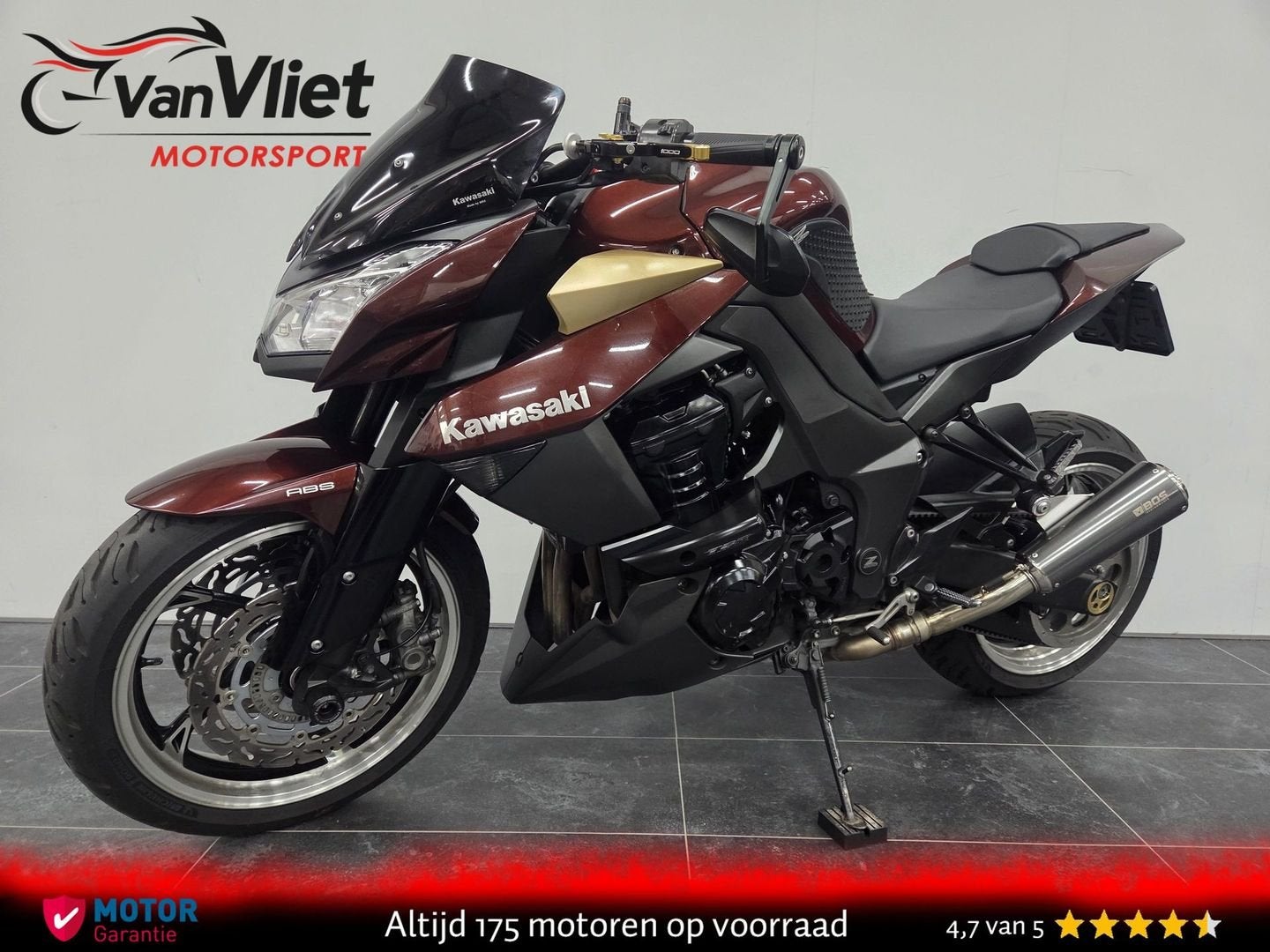 Erg Mooie Kawasaki Z1000 Model 2010 Bos uitlaten, 4 cilinders, Bedrijf, Onbekend, KAWASAKI