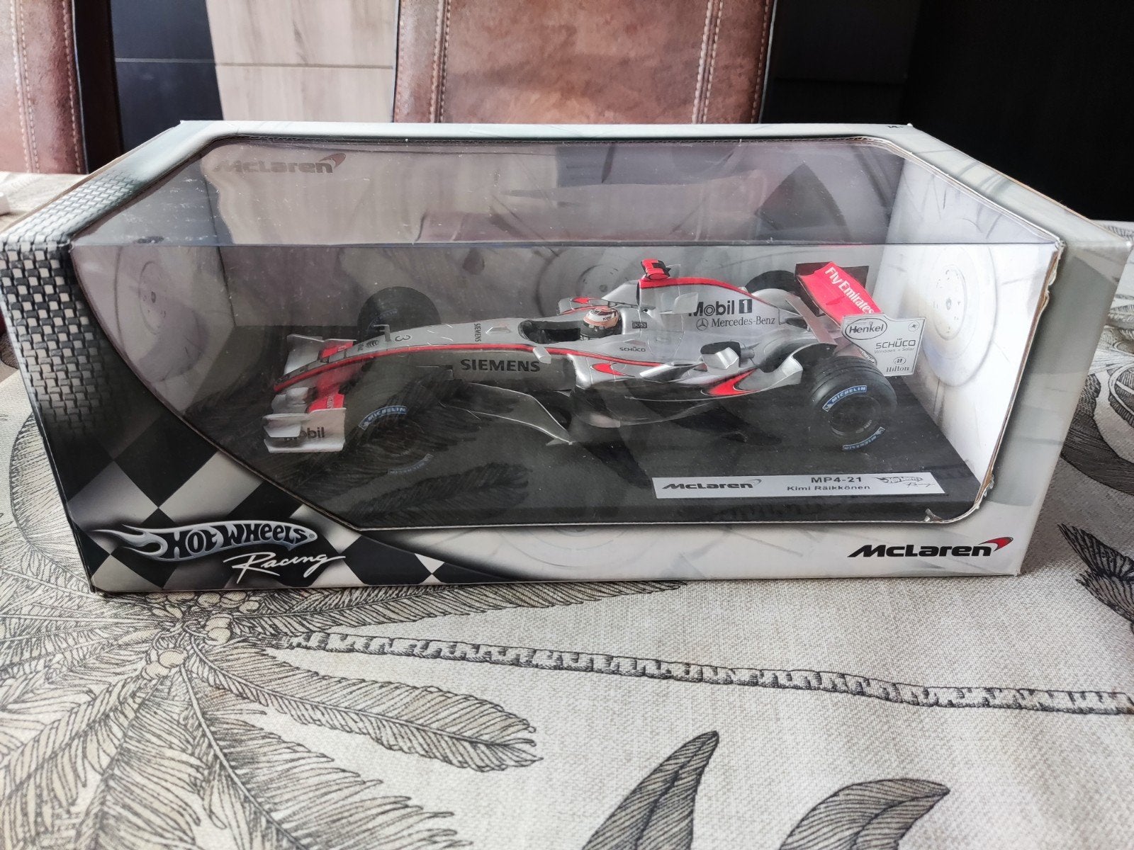 McLaren MP4-21 Kimi Räikkönen Hot Wheels Racing, Ophalen of Verzenden, Zo goed als nieuw, Auto