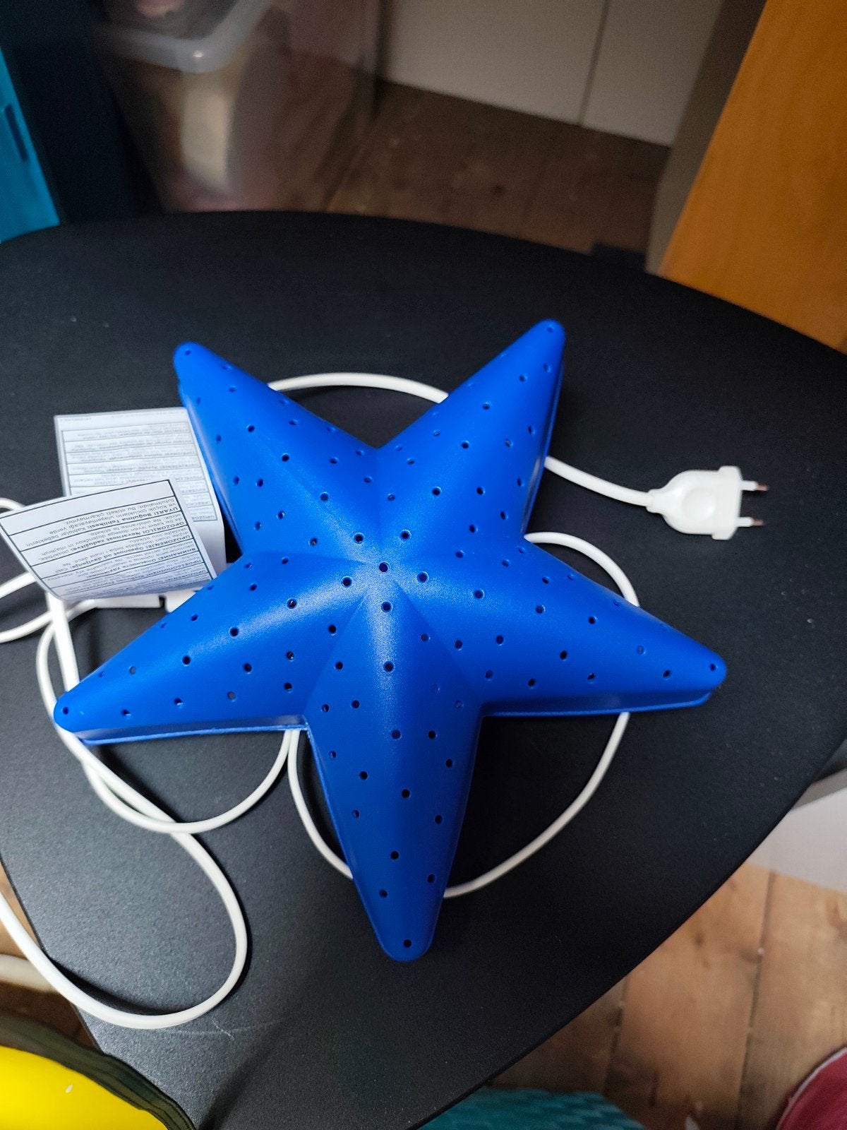 ikea sterren lampje, Ophalen of Verzenden, Zo goed als nieuw, Ophangbaar, Blauw