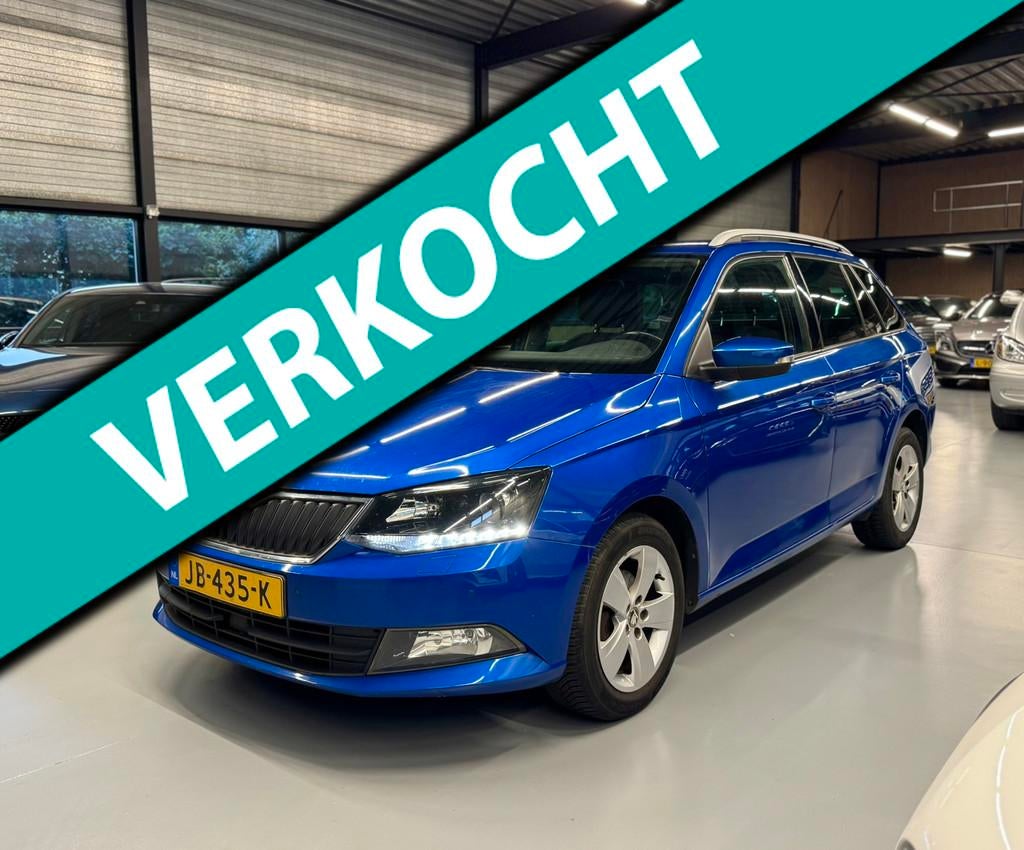 Skoda Fabia Combi 1.4 TDI Style Businessline Led/Clima/LM, Voorwielaandrijving, Gebruikt, Euro 6, Blauw