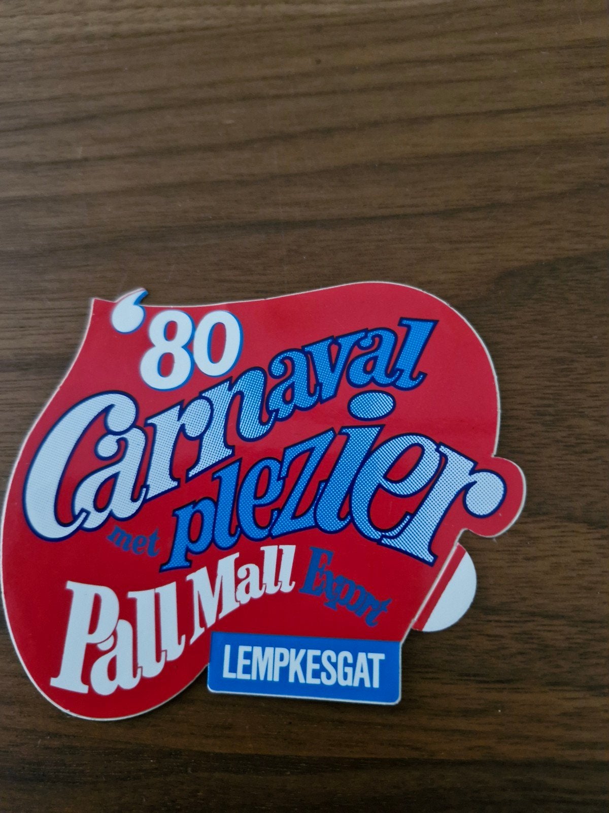 764 : 7 Carnaval met Plezier Pall Mall Export stickers (1979, Ophalen of Verzenden, Gebruikt, Overige typen