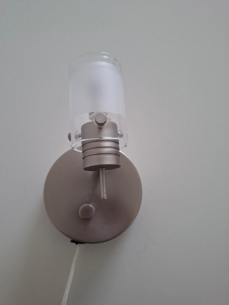 Wandlamp enkel, Ophalen, Gebruikt, Glas