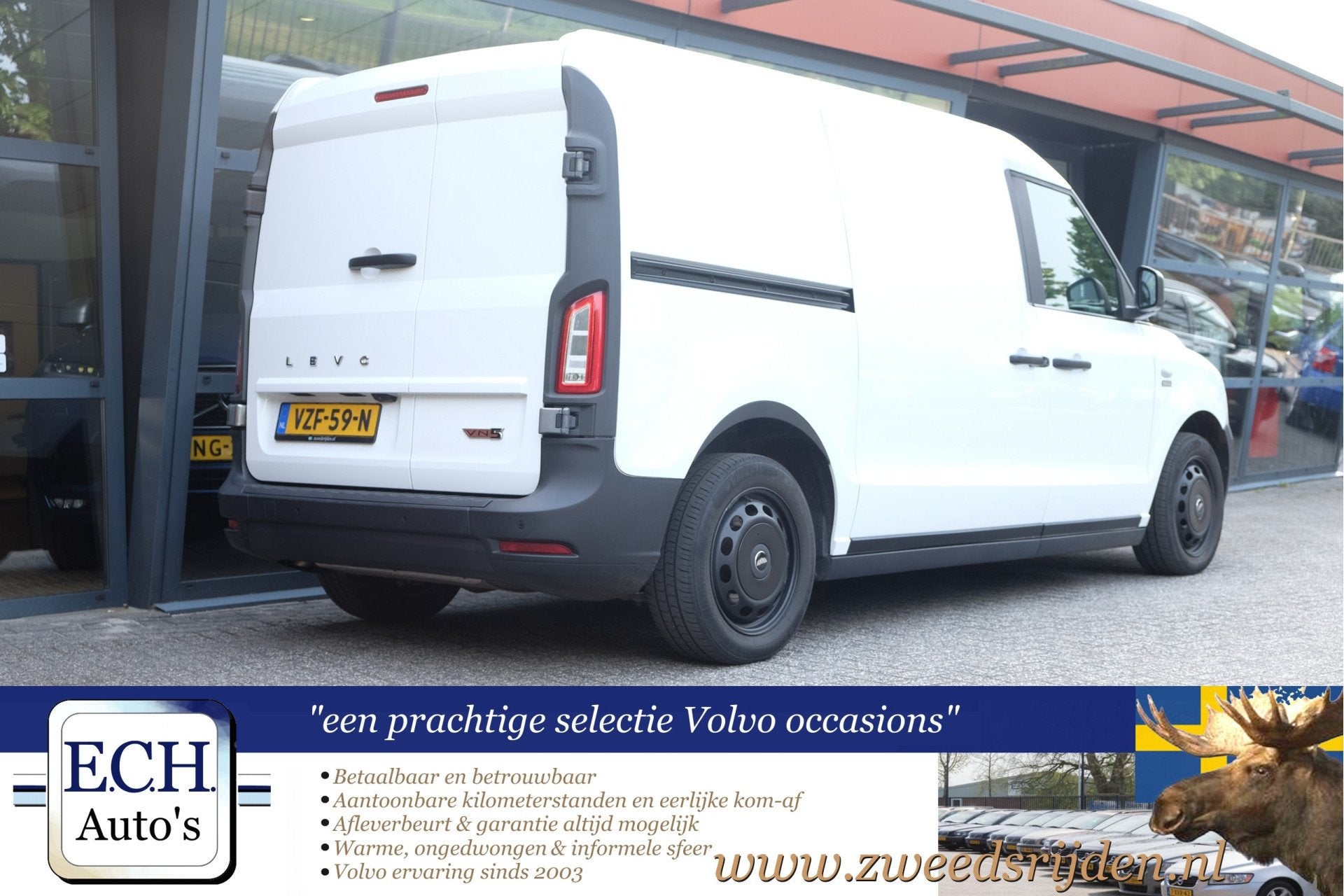 Levc VN5 Grijs kenteken benzine/elektrisch, Range Extender,, Auto's, Automaat, Dealer onderhouden, Stof, Gebruikt