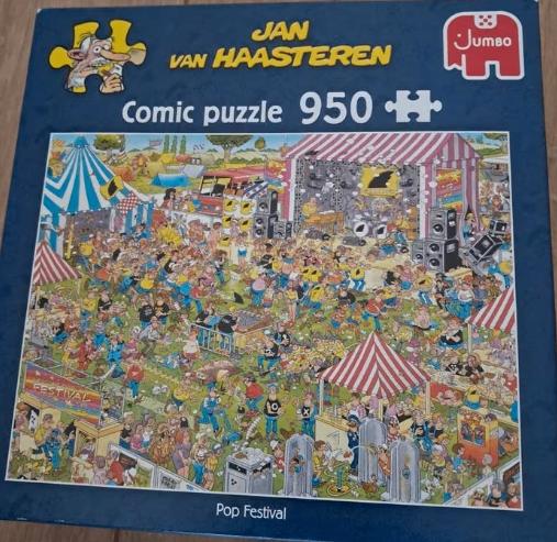 Jan van Haasteren pop festival, Ophalen of Verzenden, 500 t/m 1500 stukjes, Zo goed als nieuw, Legpuzzel
