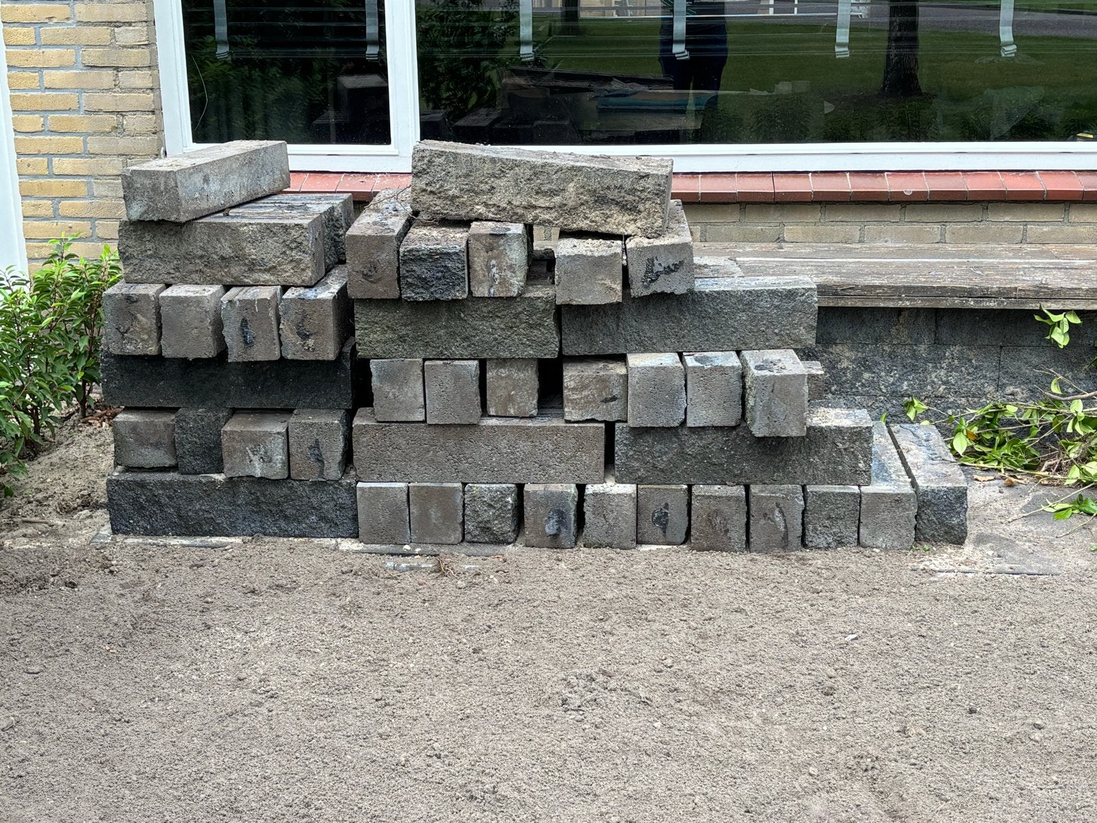 Stapelblokken voor borders en plantenbakken, Tuin en Terras, Bielzen en Borders, Ophalen, Gebruikt, Border, Beton