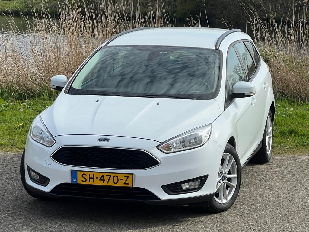 Ford Focus Wagon 1.0 Ecoboost Lease Edition - Frozen White -, Auto's, Gebruikt, Wit, Origineel Nederlands, Handgeschakeld