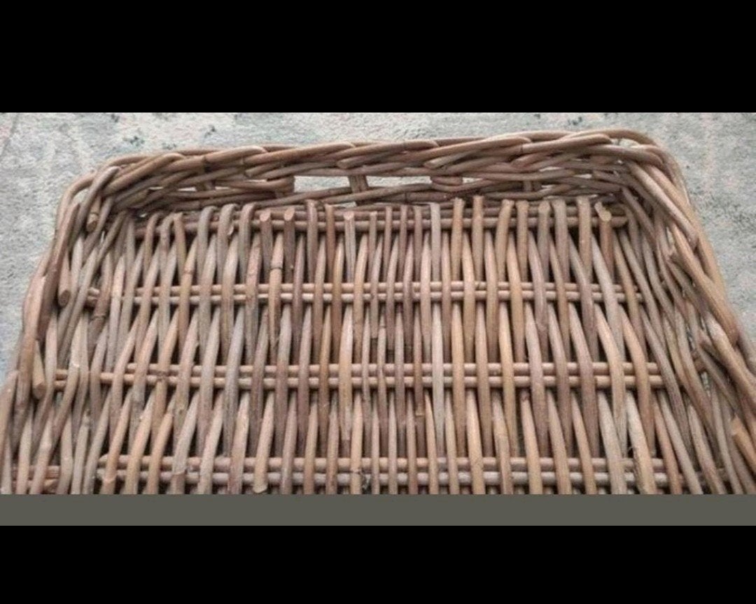 Rotan dienblad 40 x 65 x 7 cm, Huis en Inrichting, Woonaccessoires | Dienbladen, Ophalen of Verzenden, Zo goed als nieuw, Rechthoekig