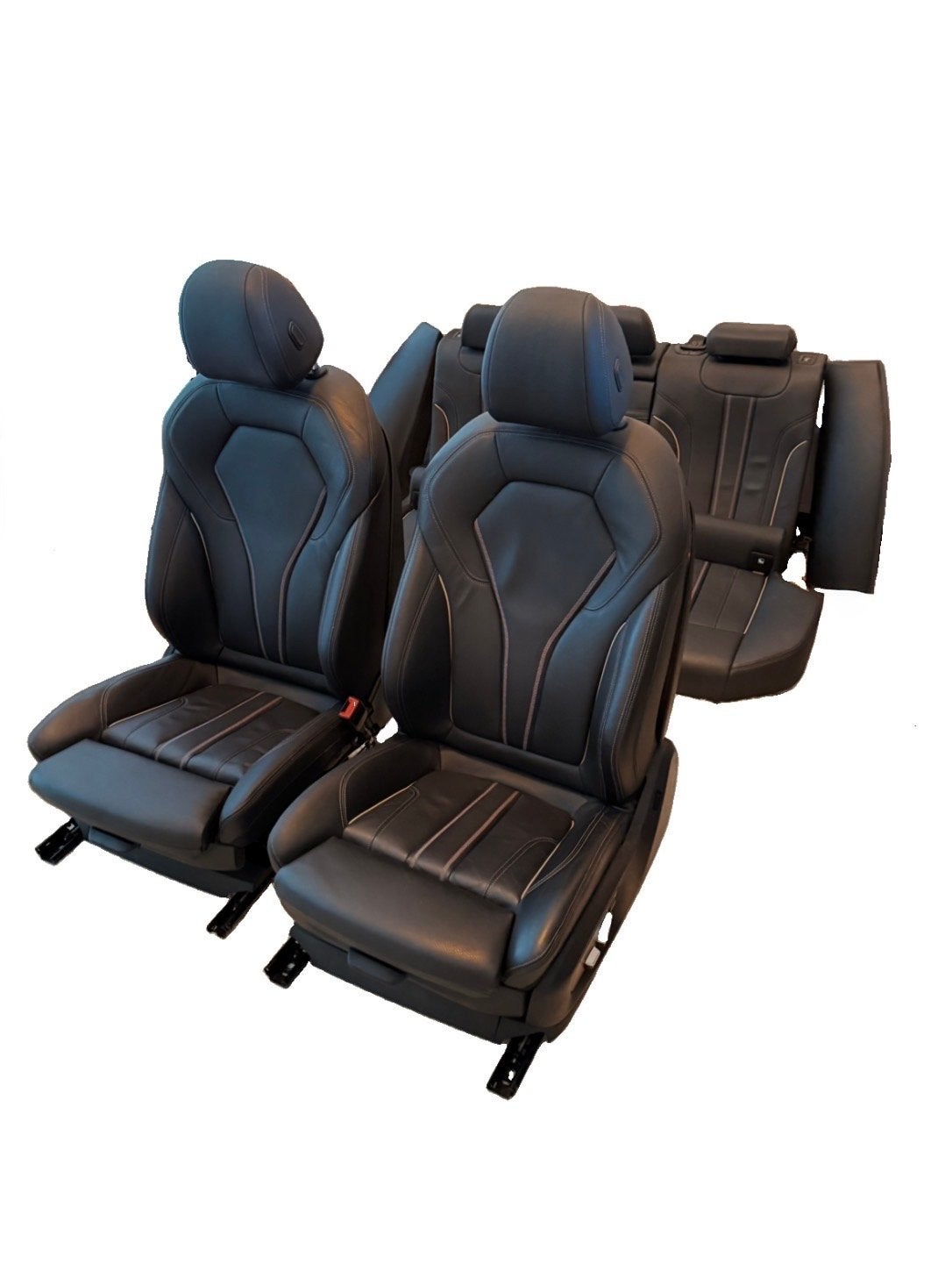 BMW 5-serie G31 - sportstoelen interieur leer - Zwart - 2021, Ophalen, Gebruikt, BMW