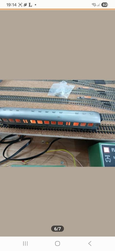 Fleischmann HO Wagon met verlichting - Gebruikt, Ophalen of Verzenden
