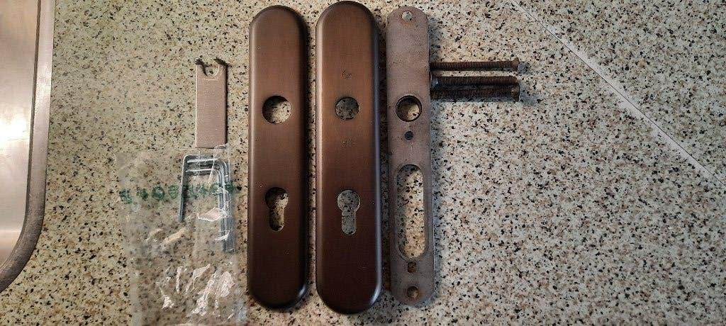 Entra veiligheds schilden 72 mm znd klink brons, Ophalen of Verzenden, Nieuw