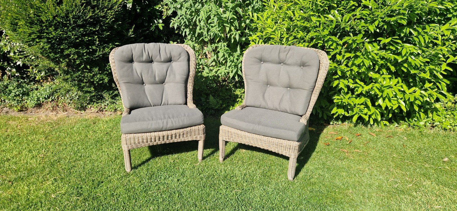 4 Seasons Outdoor stoelen met kussens, Ophalen, Gebruikt, Wicker