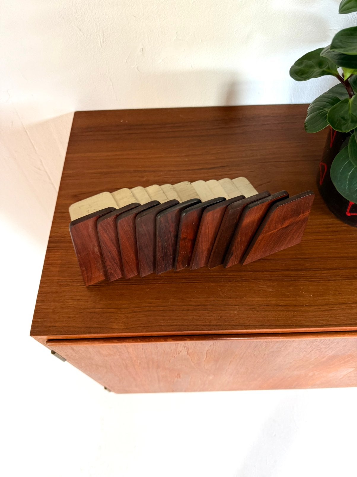 10x vintage Palissander boekensteun, Kai Kristiansen ‘60, Gebruikt, Kai Kristiansen, Kai Kristiansen, Ophalen of Verzenden