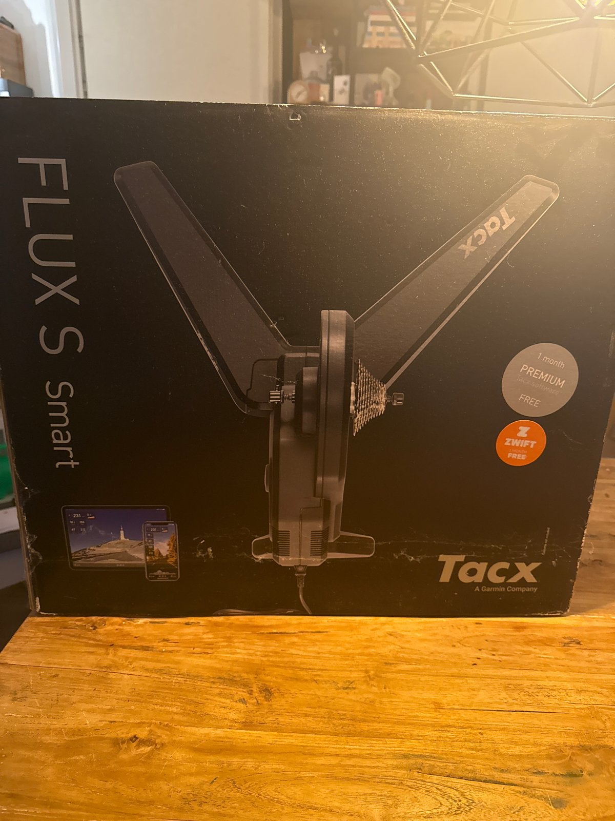 Tacx Flux S Smart fietstrainer met Shimano cassette, Fietsen en Brommers, Ophalen, Overige typen, Staal, Zo goed als nieuw
