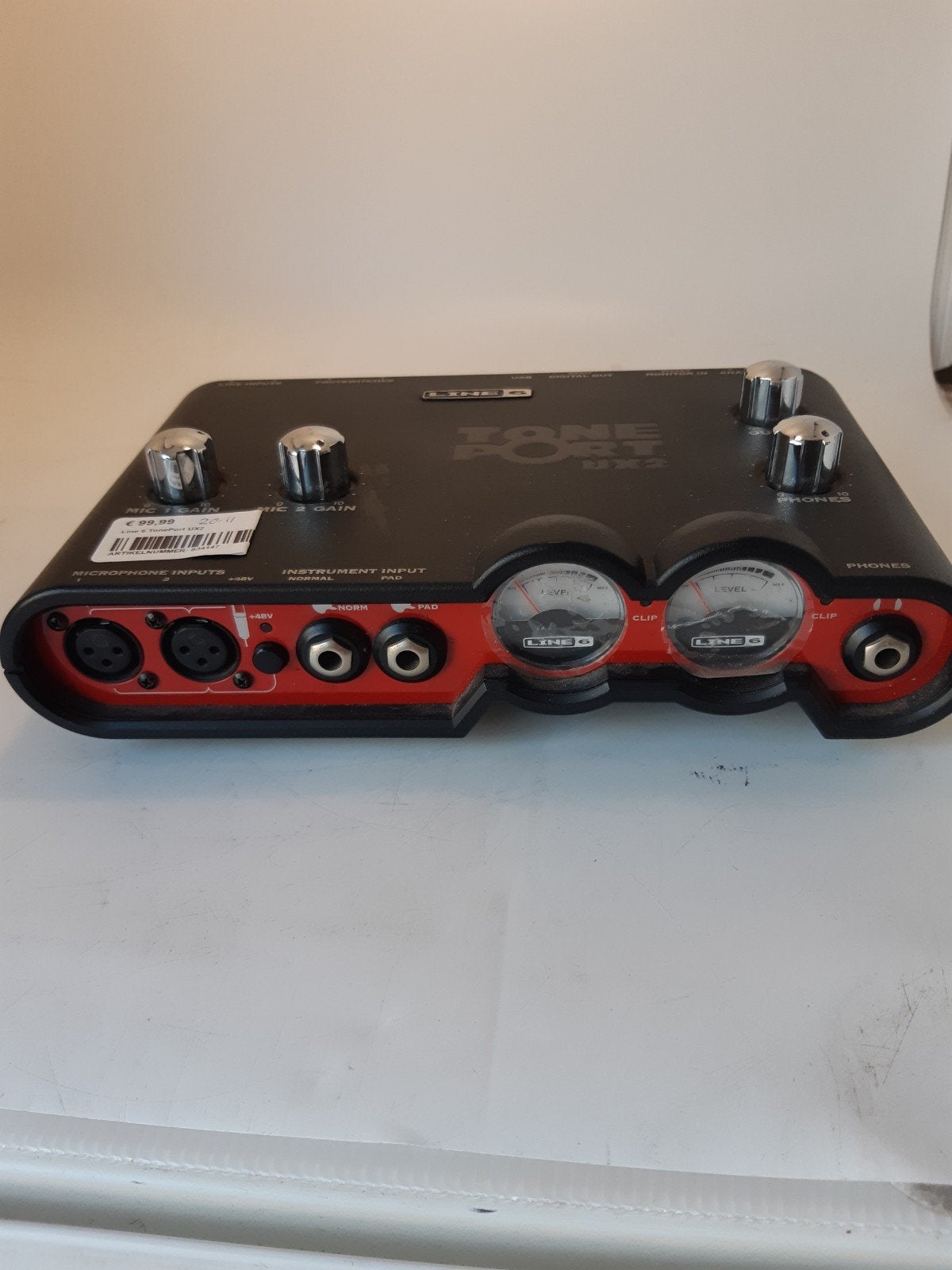 Line 6 TonePort UX2 USB Audio Interface, Overige typen, Ophalen of Verzenden, Zo goed als nieuw, Line 6