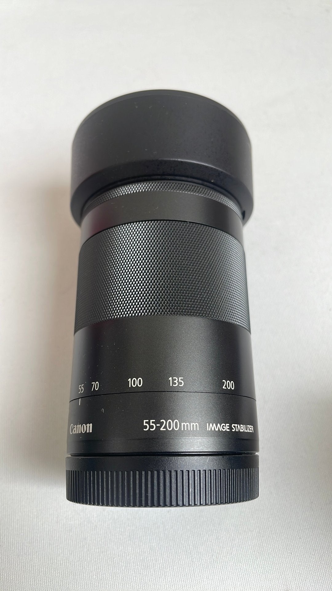 Canon EF-M 55-200mm met zonnekap, Audio, Tv en Foto, Fotografie | Lenzen en Objectieven, Canon, Handmatige focus, Zo goed als nieuw