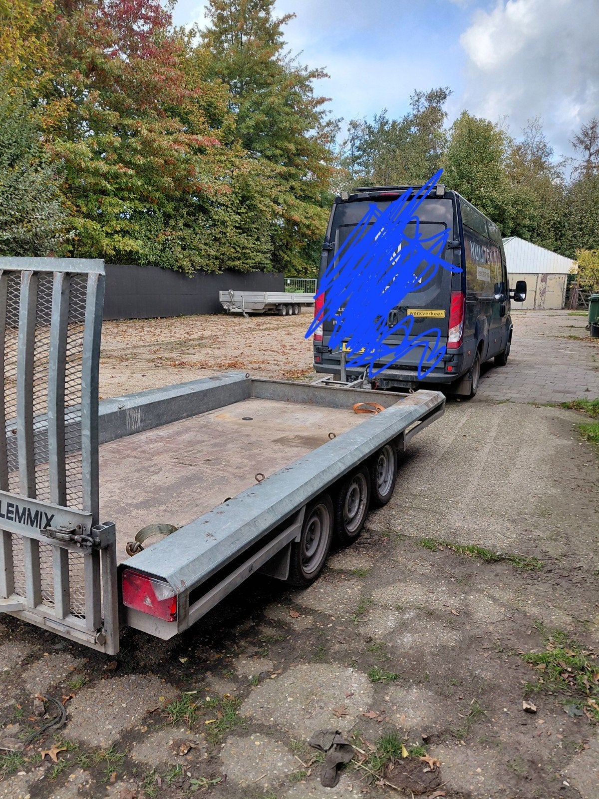 Vlemmix 3500 kg Machinetransporter - Direct Beschikbaar, Ophalen, Gebruikt