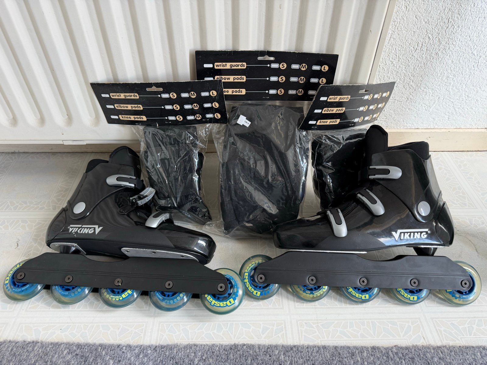 Nieuwe Viking inline skates mt 43 met bescherming, Inline skates 5 wielen, Heren, Nieuw, Ophalen