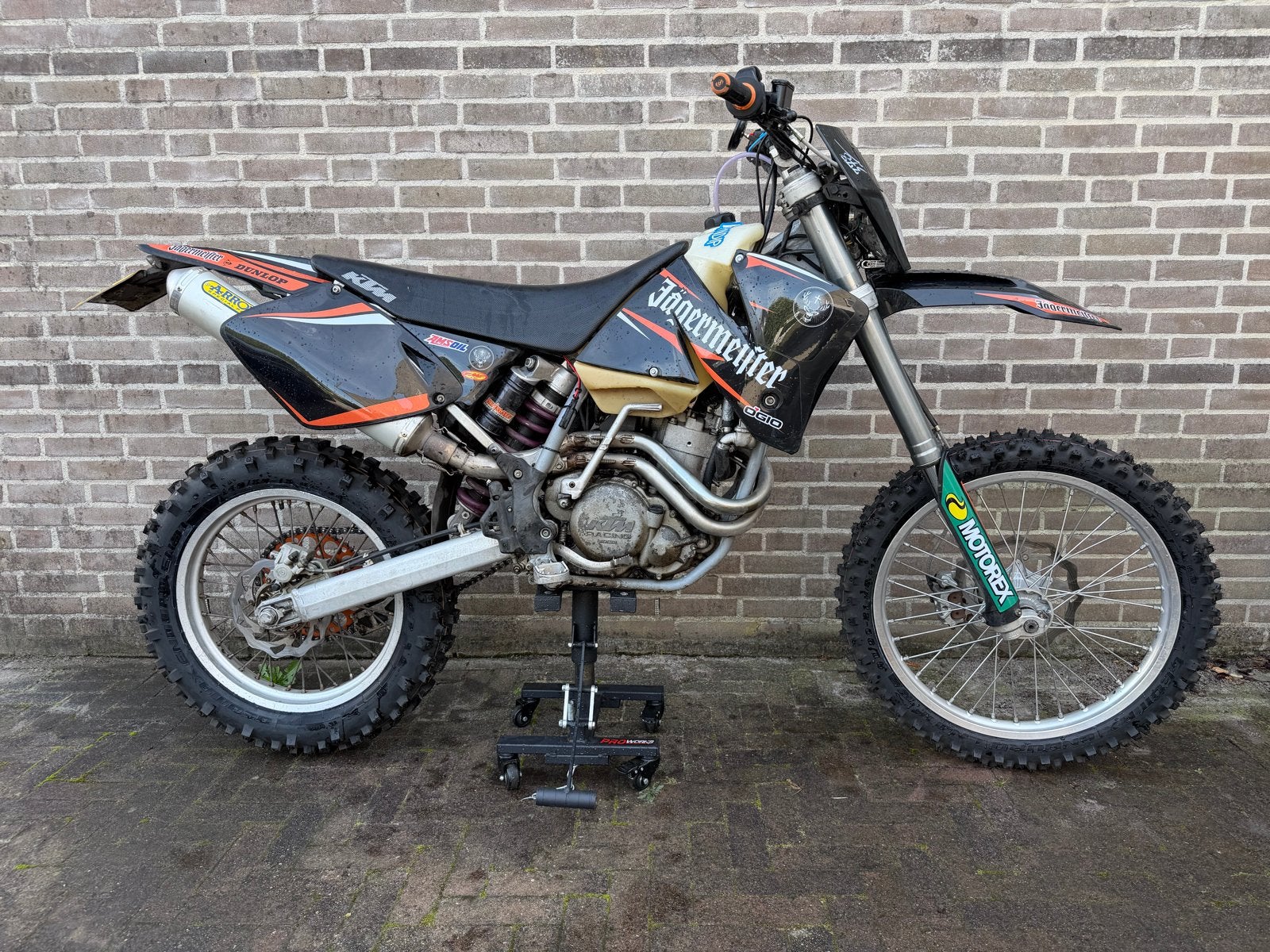 KTM 520 EXC Enduro, Ophalen