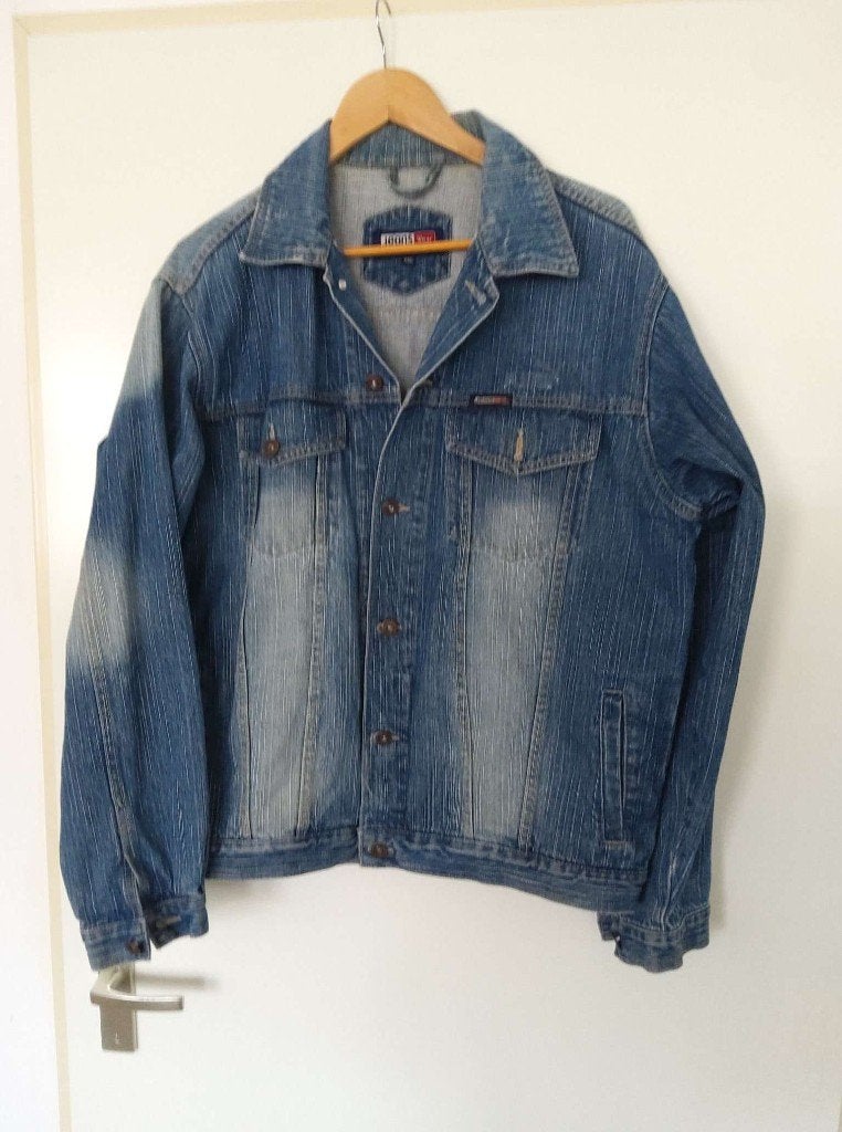 spijker jas, Ophalen, Zo goed als nieuw, Overige maten, Blauw