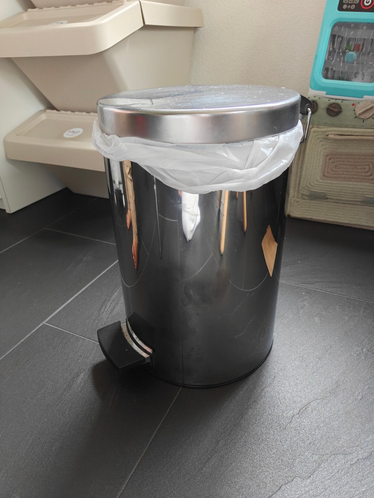 Brabantia pedaalemmer - 35 liter - RVS, Gebruikt, Met pedaal, Ophalen of Verzenden, Rvs