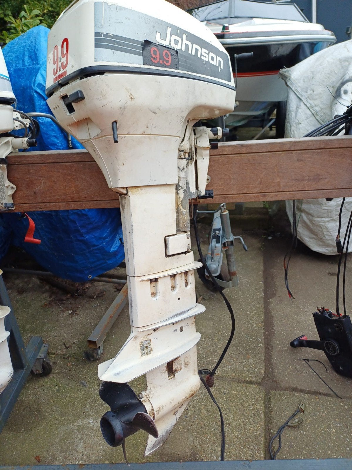 Johnson 9.9 pk langstaart voor onderdelen of maken, Ophalen, Gebruikt, Motor en Techniek, Motorboot