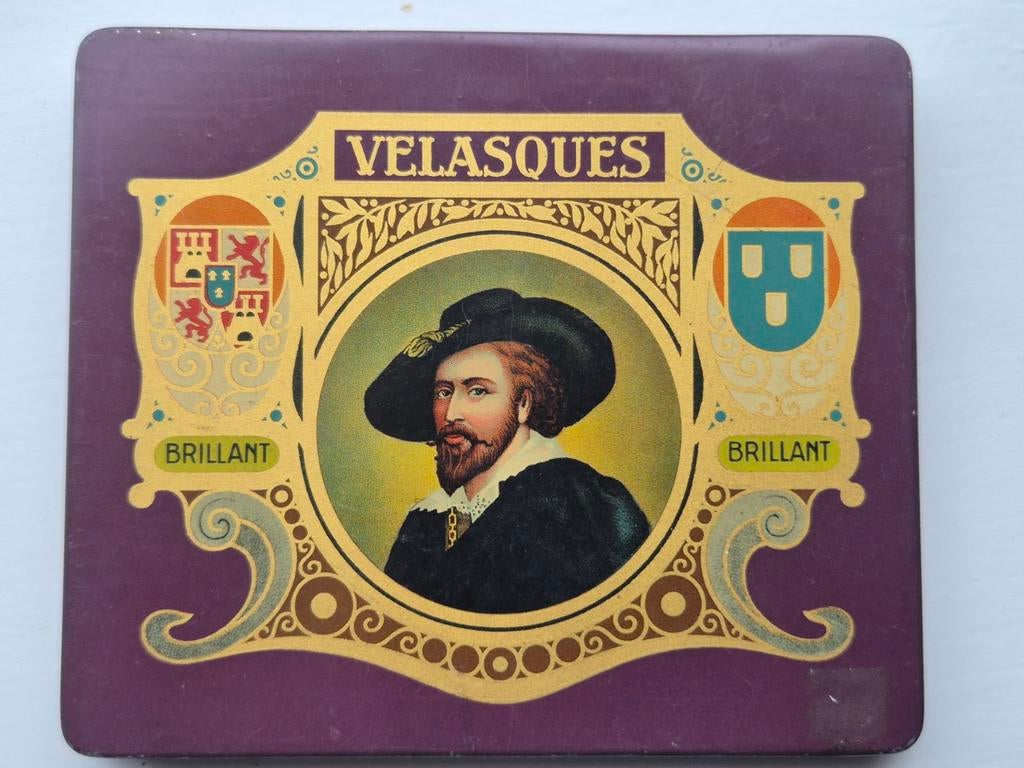 Velasques Brillant sigaren blik, Ophalen of Verzenden, Gebruikt, Overige