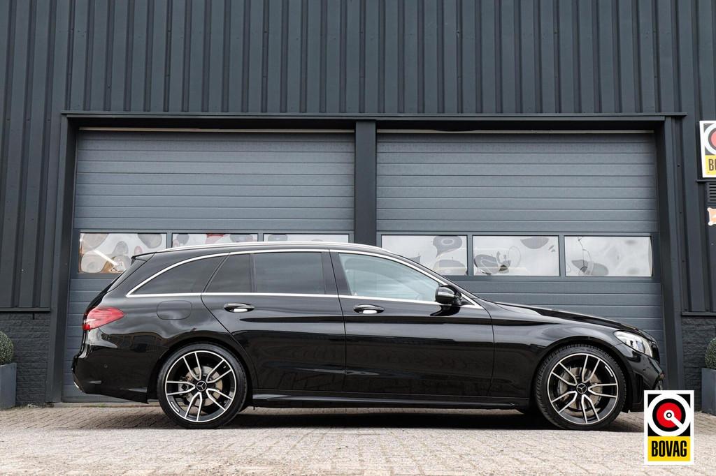 Mercedes C-klasse Estate 160 AMG Plus Upgrade Edition /LED/S, Auto's, Mercedes-Benz, Automaat, 4 cilinders, Zwart, Automatische klimaatregeling
