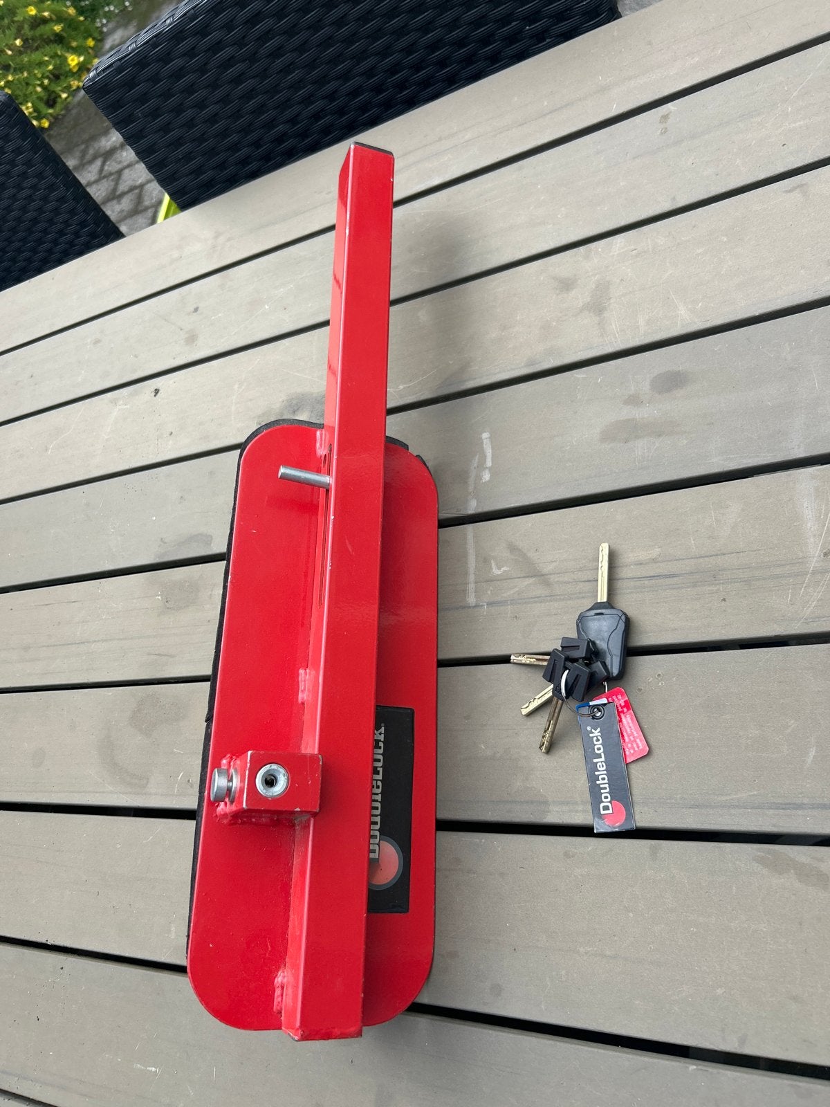 DoubleLock velgslot  rood met sleutels, Ophalen, Gebruikt