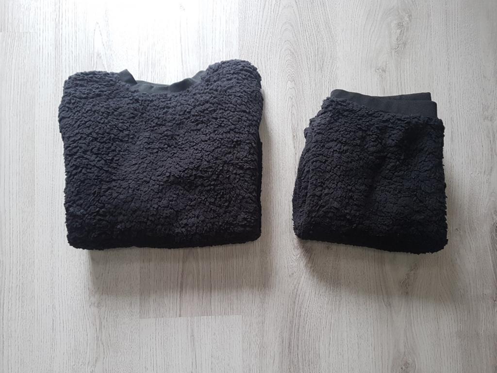 Teddy huispak zwart maat L, Verzenden, Nieuw, Maat 42/44 (L), Zwart