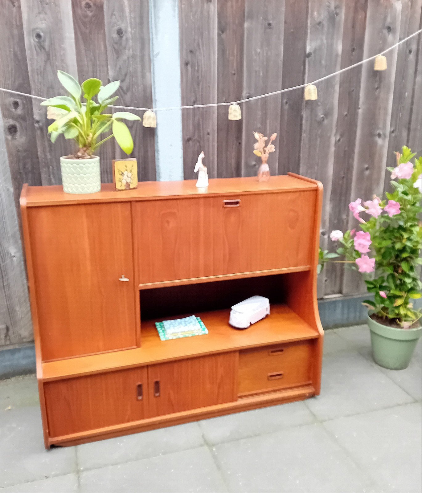 Vintage midcentury Deense Teak Dressoir Jaren '60, Ophalen