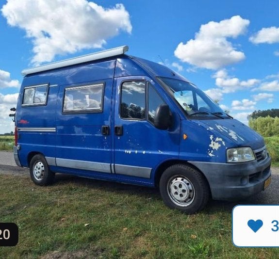 Fiat Ducato buscamper, Caravans en Kamperen, Campers, Buscamper of Camperbus, Ringverwarming, Fiat, Tot en met 2