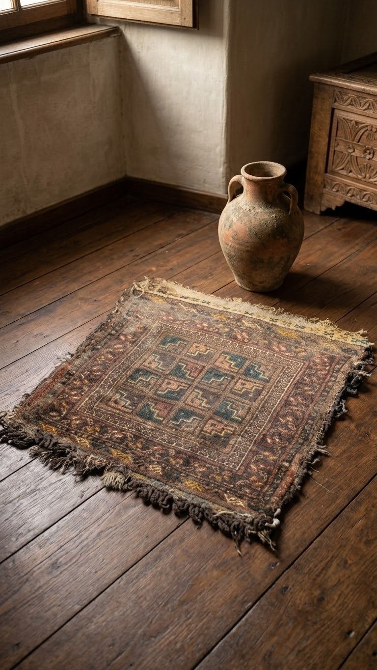 Prachtig doorleefd Perzisch kleedje - Unieke sfeermaker, Gebruikt, Bruin, Rechthoekig, 50 tot 100 cm