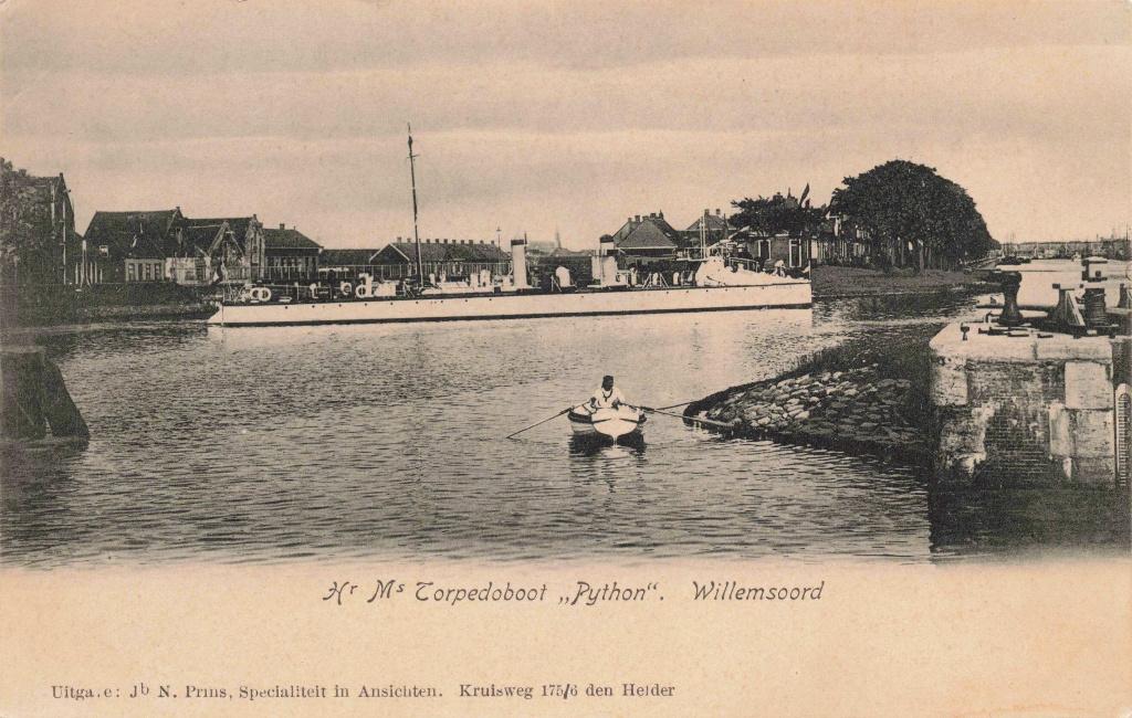 Den Helder Marine Torpedoboot Python B3025, Ophalen, Voor 1920, Ongelopen, Noord-Holland