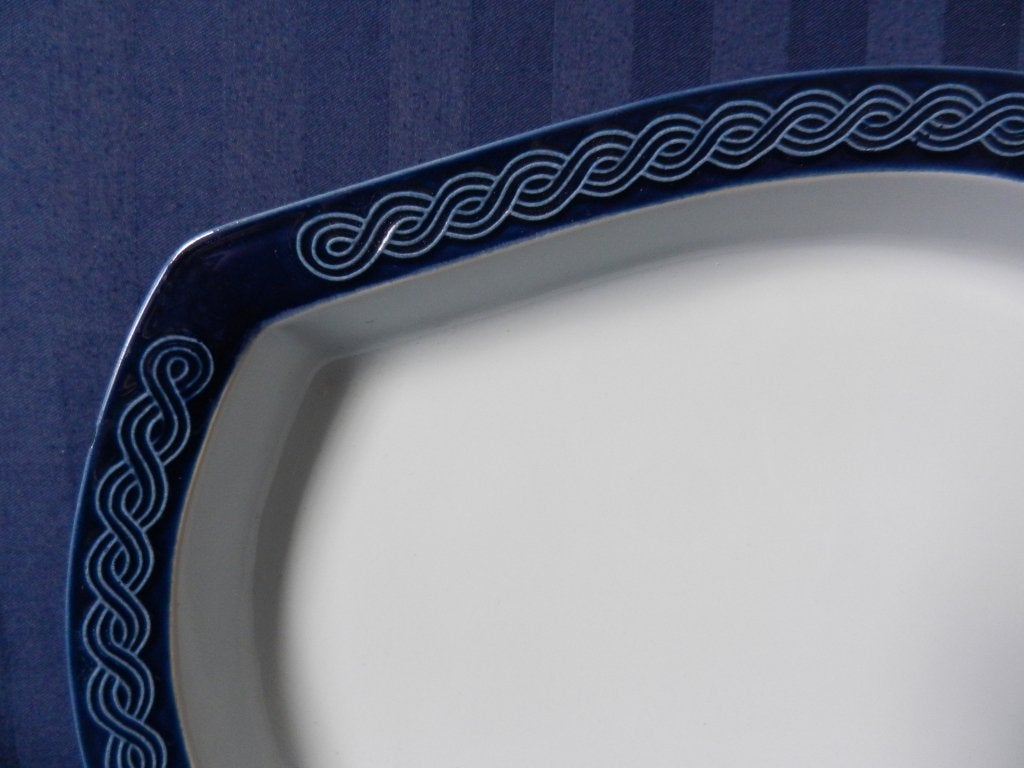 Grote ovale schaal Fris Edam servies Cordella 34,8 x 24,4 cm, Gebruikt, Keramiek, Ophalen of Verzenden, Schaal of Schalen