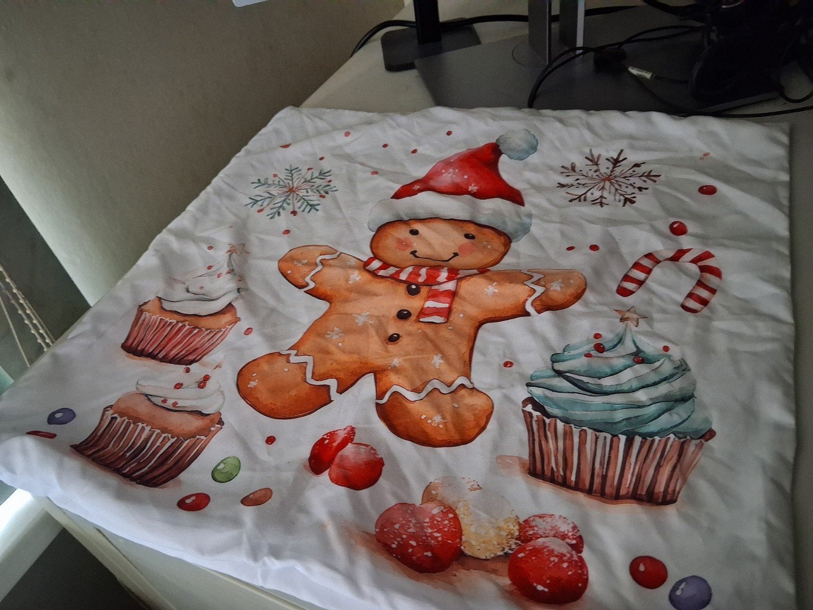 Kerst kussenhoes Gingerbread Man €1,-, Ophalen of Verzenden, Nieuw