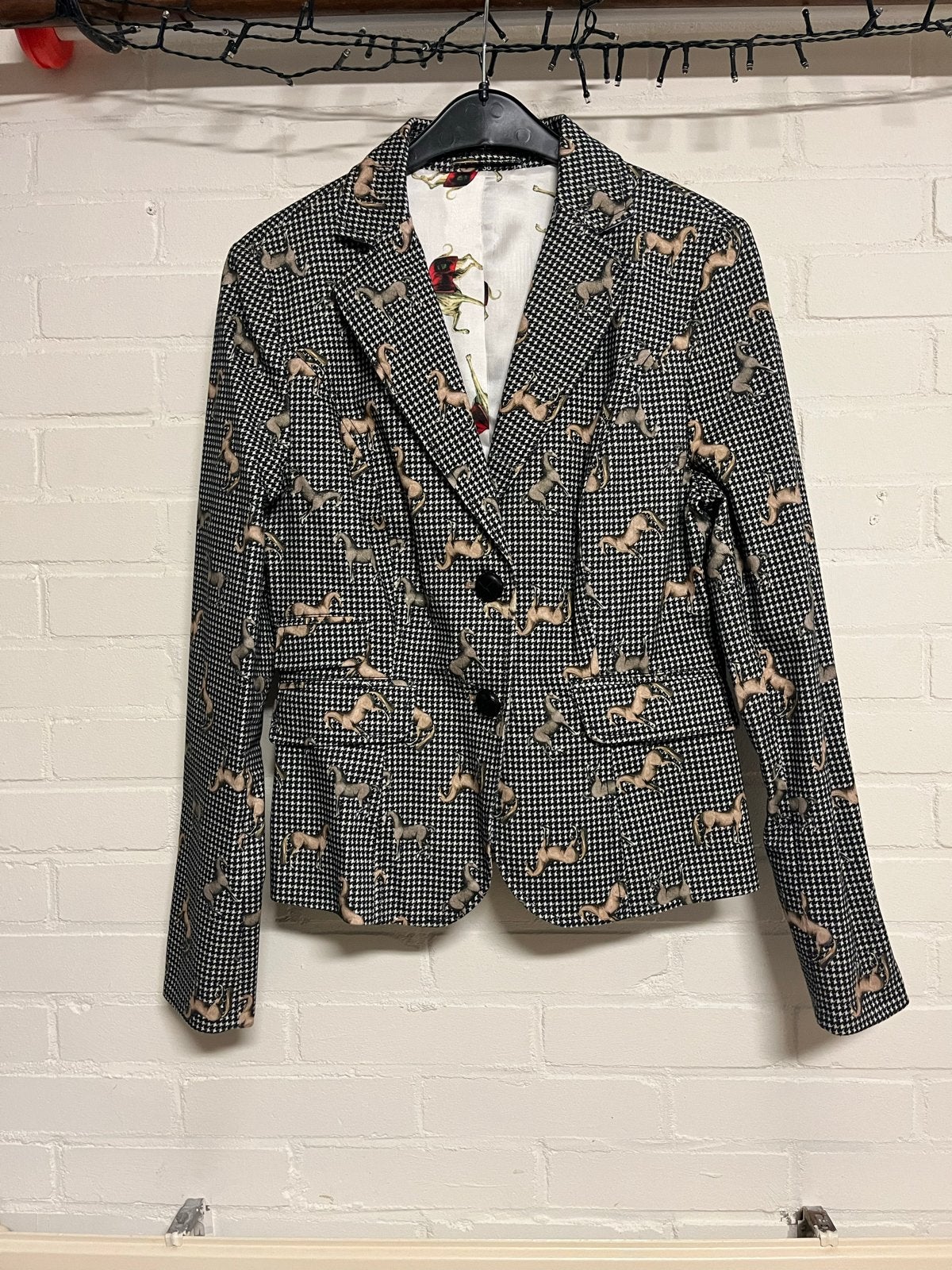 Maiden Lane Jasje met paardenprint - Zo goed als nieuw, Maat 38/40 (M), Zwart, Ophalen of Verzenden, Zo goed als nieuw
