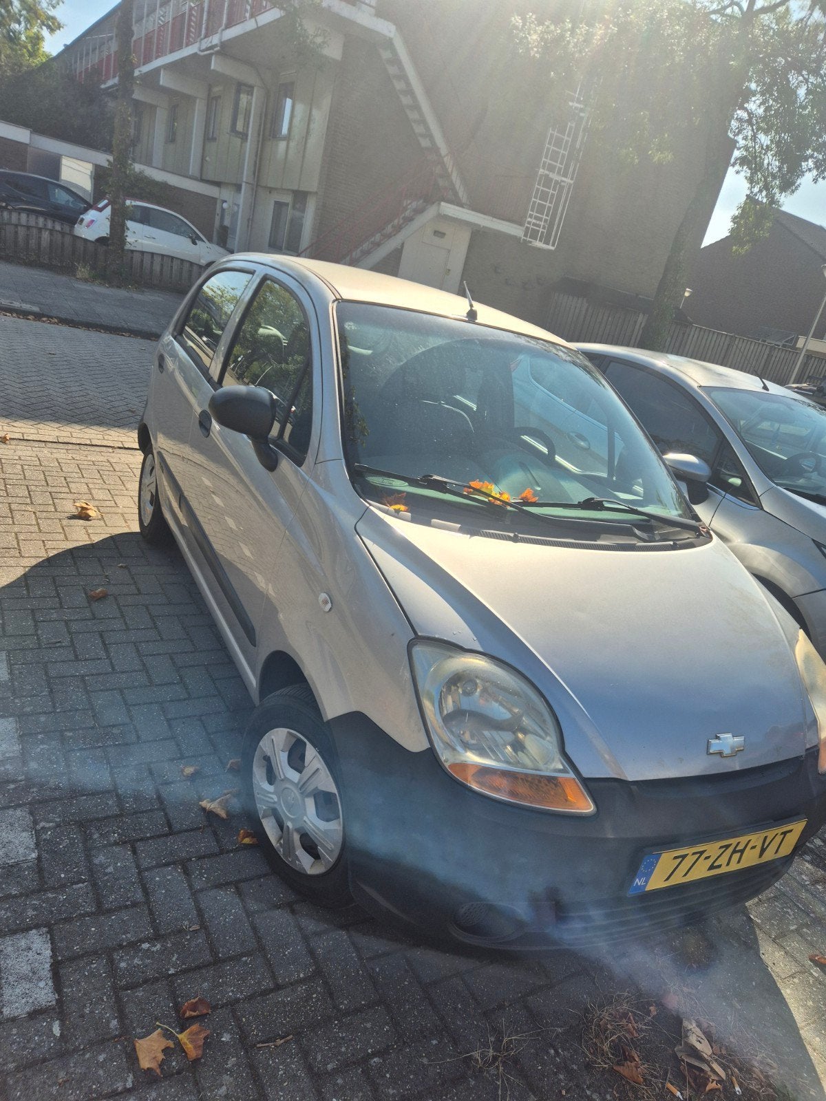 Chevrolet Matiz 0.8 2008 Grijs 176000km, Auto's, Voorwielaandrijving, Origineel Nederlands, 19 km/l, Particulier