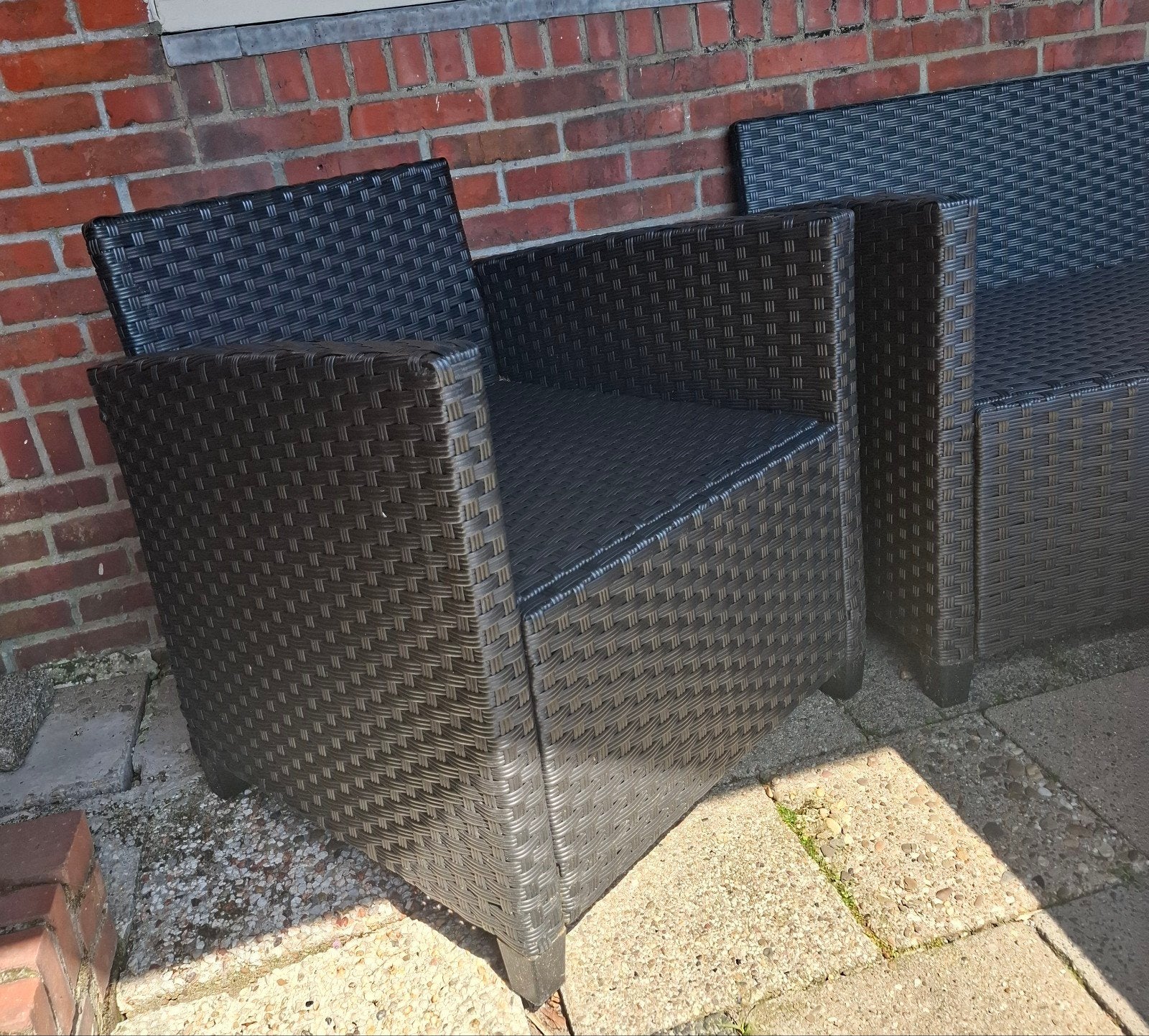 Loungeset Action inclusief kussens, Ophalen, 5 zitplaatsen, Gebruikt, Bank