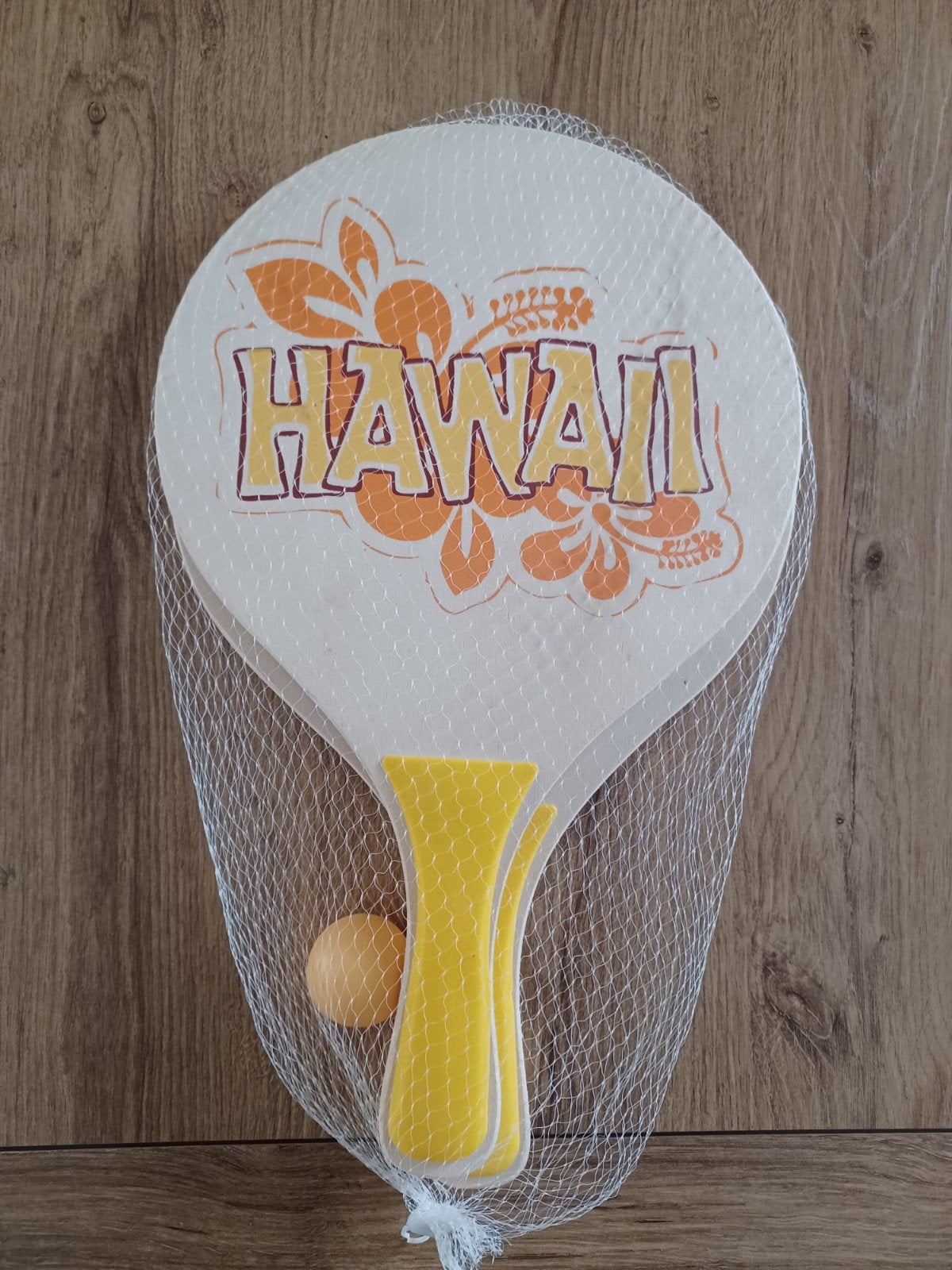 Nieuw strandtennis set Hawaii - batjes en bal, Ophalen of Verzenden, Nieuw, Racket