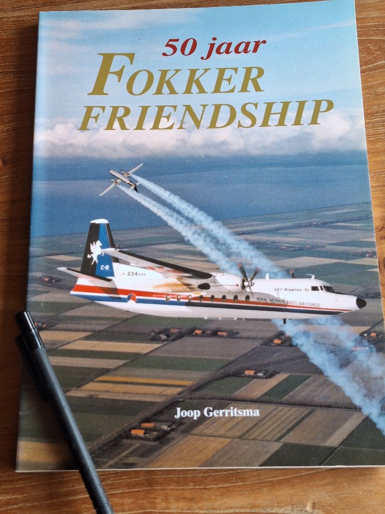 50 Jaar Fokker Friendship Auteur:J. Gerritsma, Ophalen of Verzenden, Tweede Wereldoorlog, Zo goed als nieuw, Overige onderwerpen