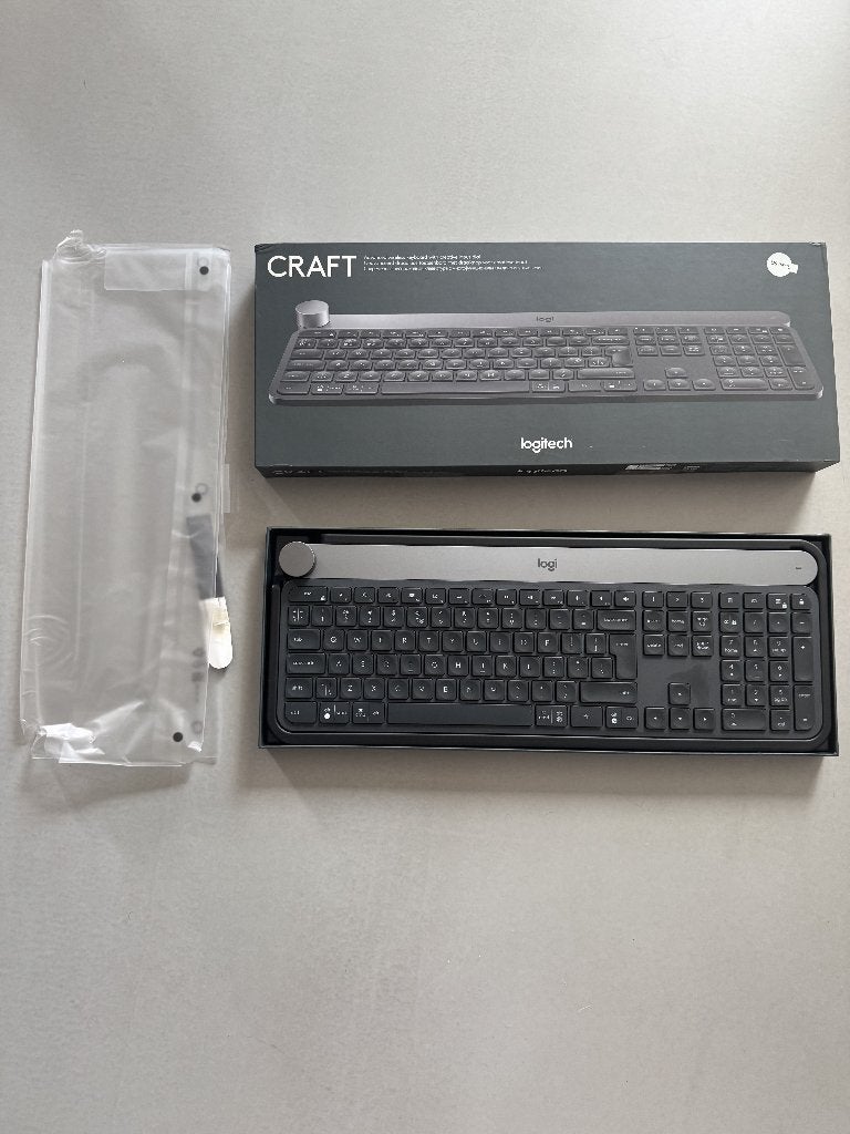 Logitech Craft — Wireless Keyboard (US International), Ophalen, Multimediatoetsen, Zo goed als nieuw, Draadloos